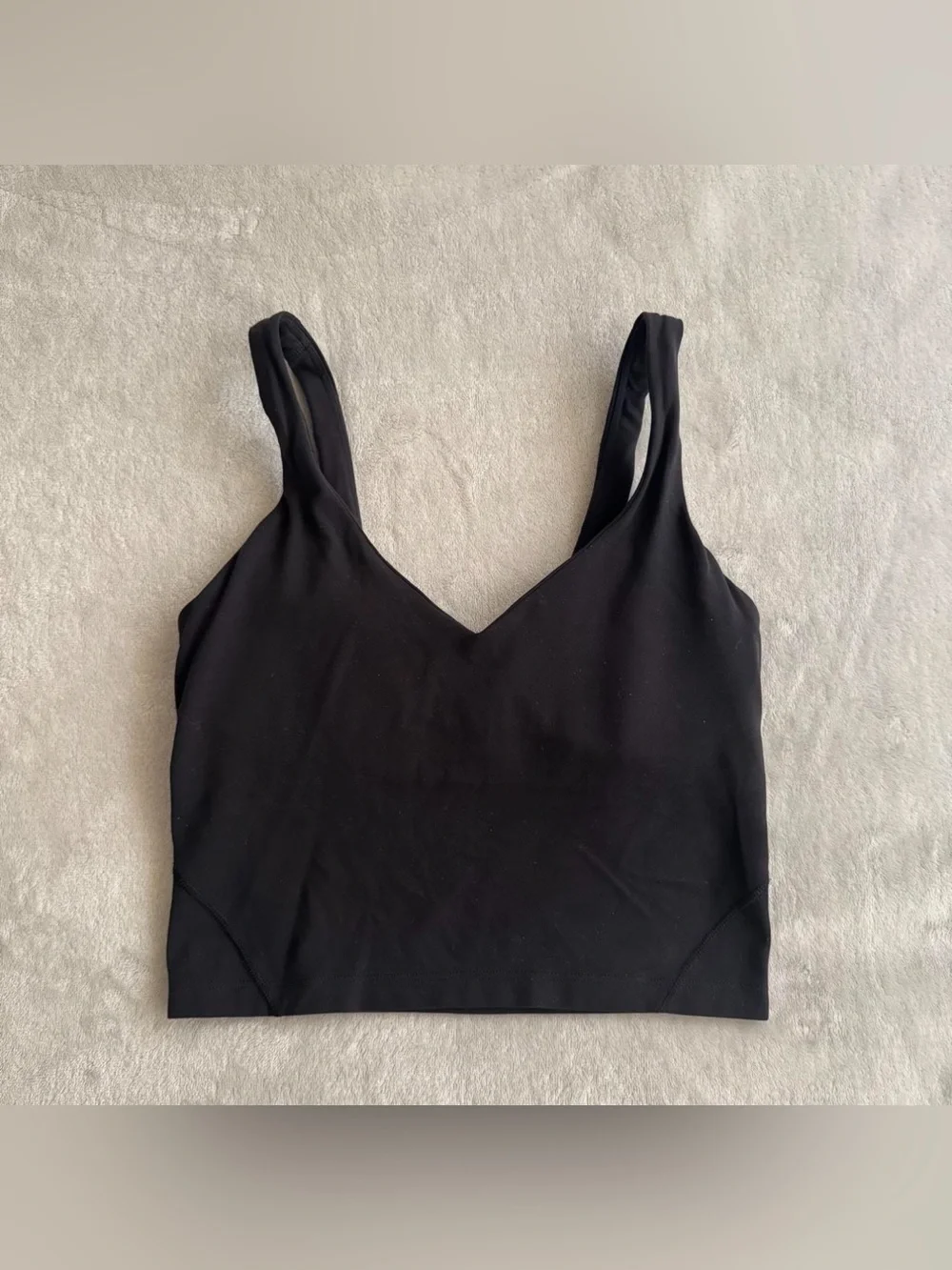 lululemon align tank - black, size 4